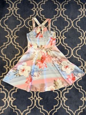 NWT Ted Baker Umerta Mint Choc Chip Floral Skater Dress